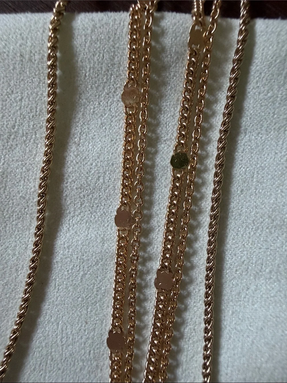 J. Crew Gold Multi-Layered Chain Necklace